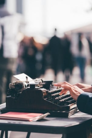 Typemachine voor maken voorbeeld bezwaarschrift